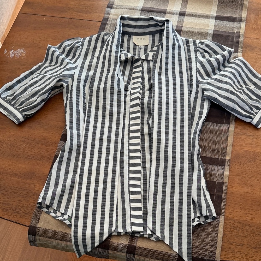 Mason Monochrome Striped Shirt